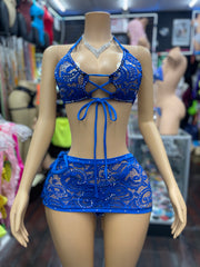 Janet Lace Skirt Set