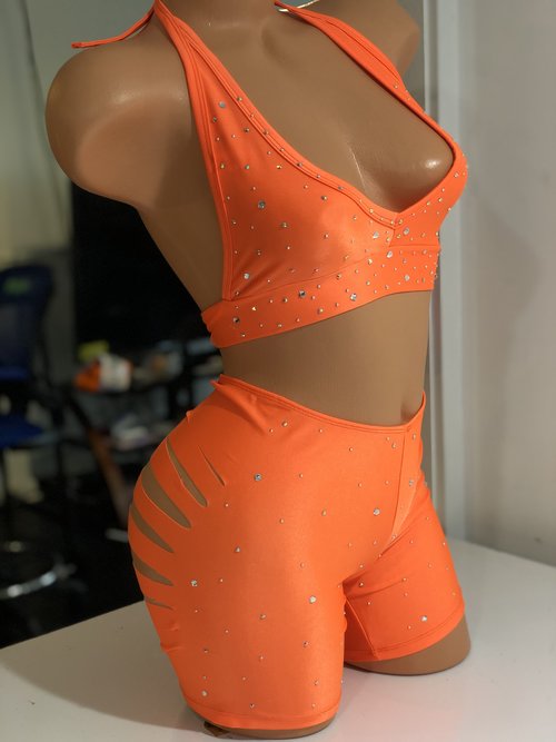 ORANGE SLICES - 2 PIECE SET