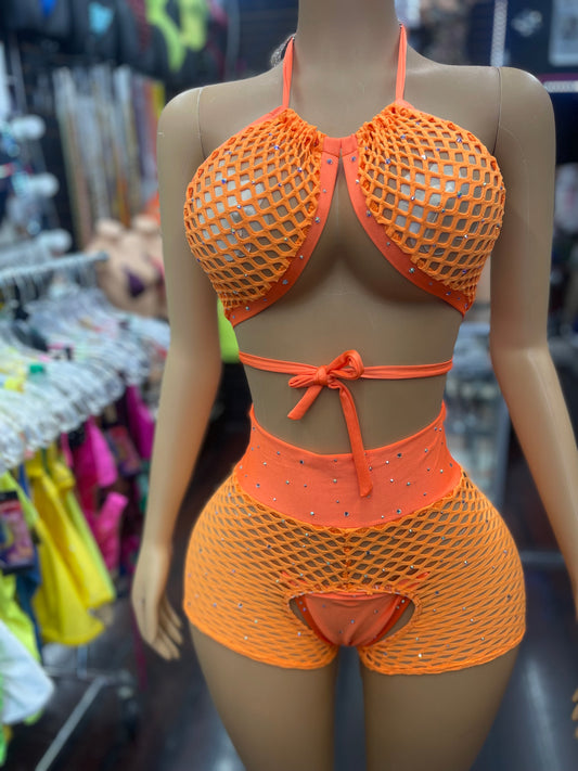 Citron High Waist Chap Set