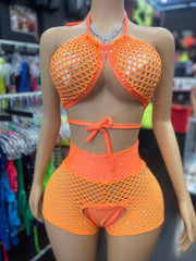 Citron High Waist Chap Set